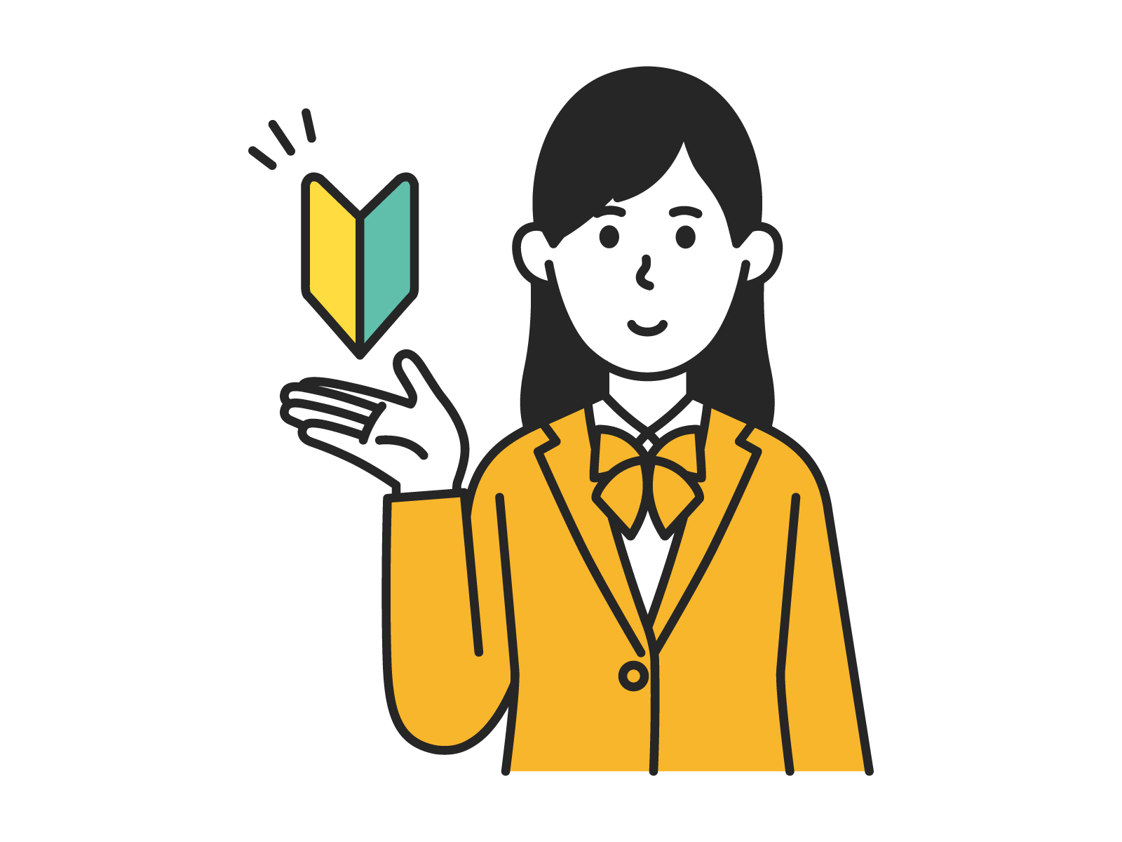 初心者マークかわいいイラスト